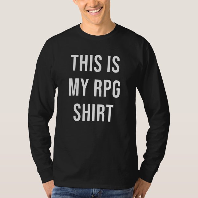 Detta är Mitt RPG Dungeons DM Master D20 Drakar T Shirt (Framsida)