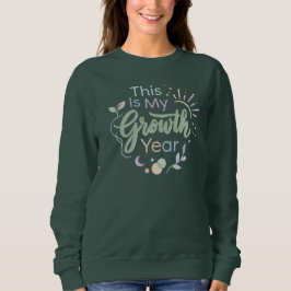 Detta Är Mitt Tillväxtår Mjuk Pastell Motivations- T Shirt