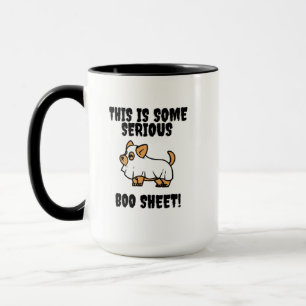 Detta är något allvarligt Boo Lakan Rolig hund Mug Mugg
