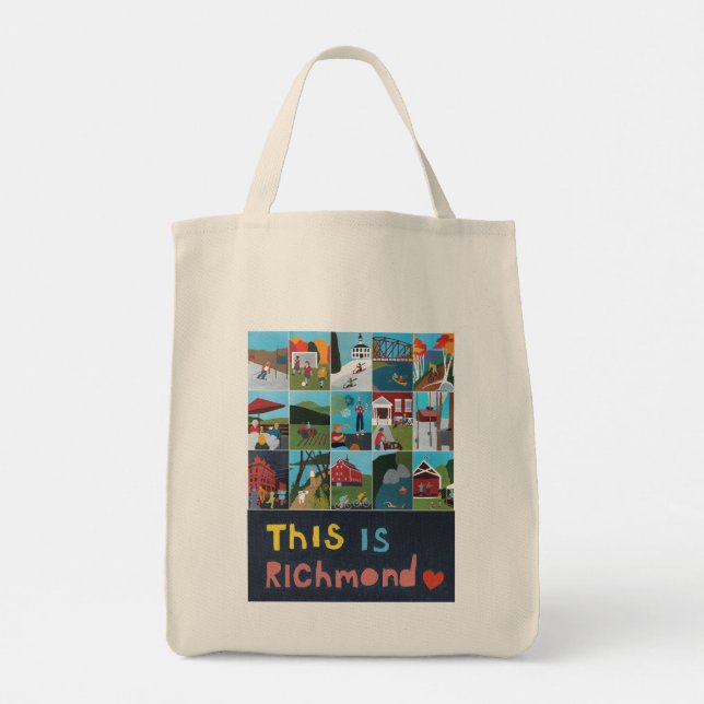 Detta är Richmond Tote (Poster design) Tygkasse (Baksida)