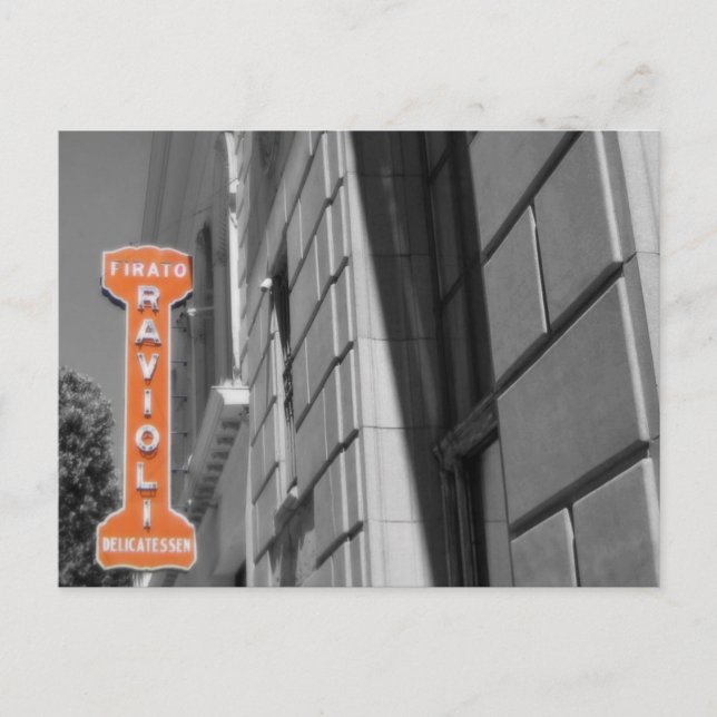 Detta är San José, CA-Firato Italienska Deli Postc Vykort (Framsida)