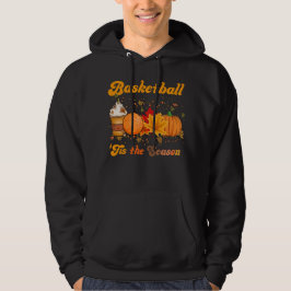Detta är säsong Basketball Fall Coffee Pumpkin Hoodie
