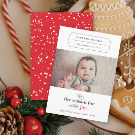 "Detta är säsong för Extra Joy Photo Birth Meddelande