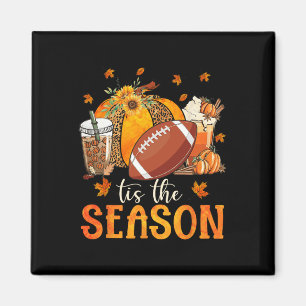 Detta är säsong fotboll och pumpkin Season Fall VI Magnet