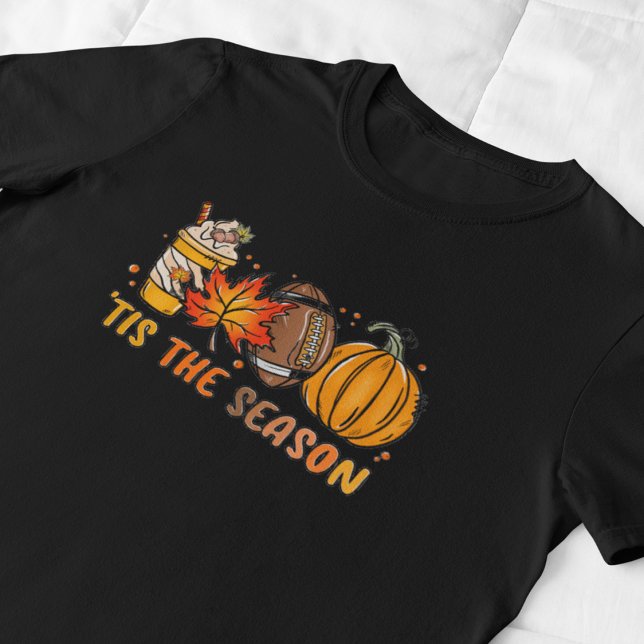 Detta är säsong Fotboll Pumpkin Fall T-Shirt (Tis the Season Football Pumpkin Fall T-Shirt
(Woman T-shirt))