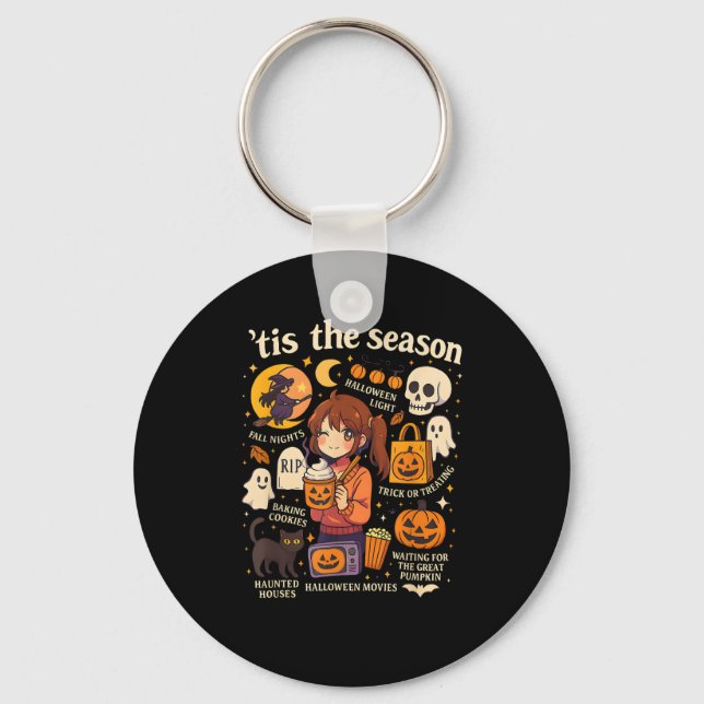 Detta är säsong Halloween Anime Icons fallande des Nyckelring (Framsida)