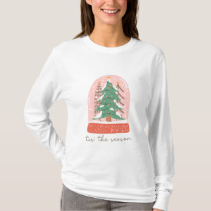 Detta är säsong Jul Snö Globe Helgdag T Shirt