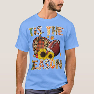 Detta är säsong Leopard Pumpkin Football Autu T Shirt