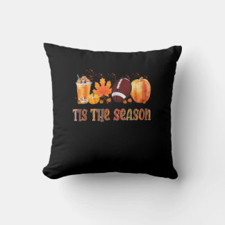 Detta är säsong Leopard Pumpkin Football Halloween Kudde