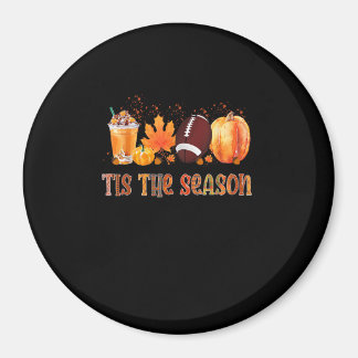 Detta är säsong Leopard Pumpkin Football Halloween Magnet