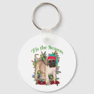 Detta är säsong Mastiff Puppy Keychain Nyckelring