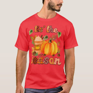 Detta är säsong Pumpkin Season Pumpkin Spice Fall T Shirt