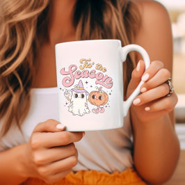 Detta är säsong Retro Groovy Halloween Kaffemugg