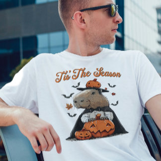 "Detta är säsongen Capybara Halloween Funny T Shirt