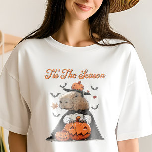"Detta är säsongen Capybara Halloween Funny T Shirt
