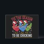 Detta är säsongen för att kyla Julafton-kycklingen Julkort<br><div class="desc">Detta är säsongen för att kyla Julafton-kycklingen Western Chicken Älskare-gåva</div>