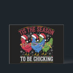 Detta är säsongen för att kyla Julafton-kycklingen Julkort<br><div class="desc">Detta är säsongen för att kyla Julafton-kycklingen Western Chicken Älskare-gåva</div>