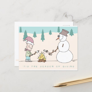 "Detta är säsongen för det Ge Helgdag Card Vykort