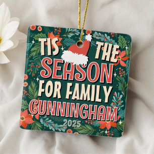 Detta är säsongen för familjens julhelg julgransprydnad keramik