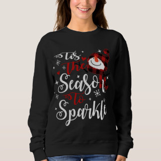 Detta är säsongen för Gnistra Julafton Snögubbe rö T Shirt