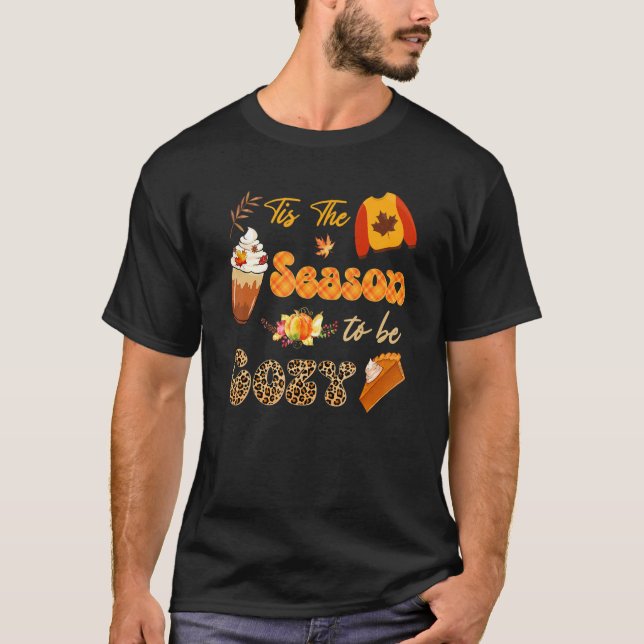 Detta är säsongen för Mysigt leopardpumpkins spp. T Shirt (Framsida)