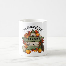 Detta är säsongen för tacksam kaffe Mugg