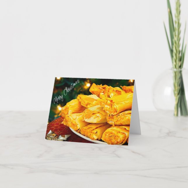 Detta är säsongen för Tamales Helgkort (Framsida)