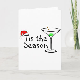 Detta är säsongen jul Martini Helgkort