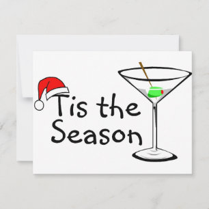 Detta är säsongen jul Martini Julkort