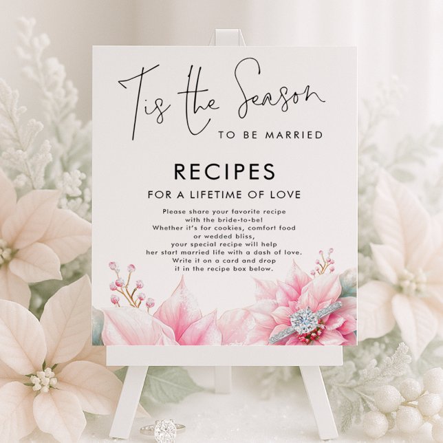 Detta är säsongen Poinsettia Recipes Möhippa Poster (Skapare uppladdad)