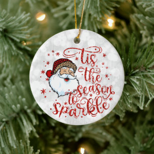 "Detta är säsongen till Gnistra Glittery Julgransprydnad Keramik