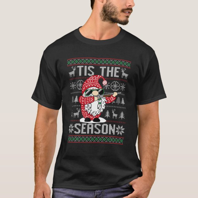 Detta är säsongens Hjort som jagar Gnome Reindeer  T Shirt (Framsida)