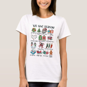 Detta är säsongslistan för julaktiviteter att göra t shirt