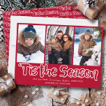 Detta är säsongsöversikt som tillåter 3-Lodräts fo Julkort<br><div class="desc">"Detta är fotokort för säsong 3 med modernt textbrev och avslappnad skripttypografi. Fotomallen är ett redo för dig att lägga till 3 av dina favoritfoton, som visas i formatet lodrät, porträtt. Det står i julklappen: "Det här är säsongen.. kan all din kom i julen i Önskemål vara sann" följt av...</div>
