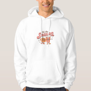 Detta är säsongspumpan Löv Latte Fall Thanksgivna Hoodie