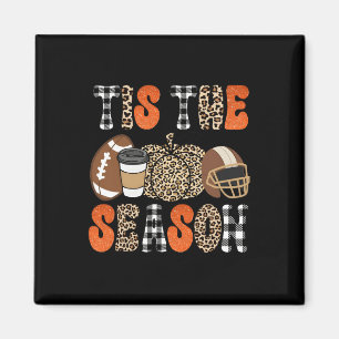 Detta är säsongspumpan Löv Latte Fall Thanksgivna Magnet