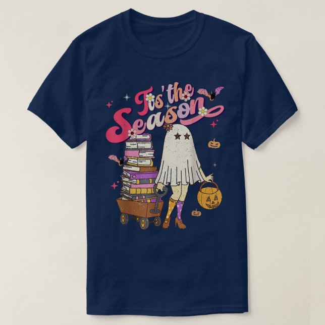 Detta är säsongspumpkin Boo 60-talets Hippie Hallo T Shirt (Design framsida)