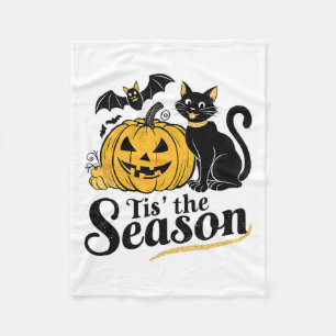 Detta är sätet Halloween Fladdermus Pumpkin Fall F Fleecefilt