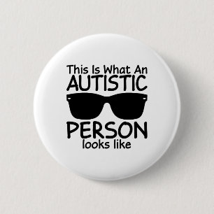 Detta är vad en autistisk person ser ut som autism knapp
