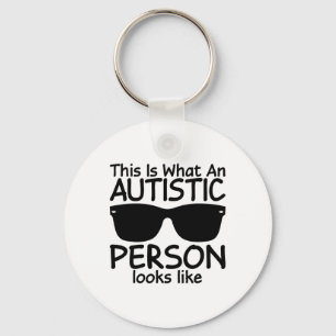 Detta är vad en autistisk person ser ut som autism nyckelring