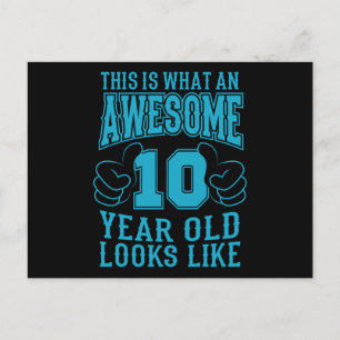 DETTA ÄR VAD EN FANTASTISK 10-ÅRING HAR PÅ SIN 10- VYKORT