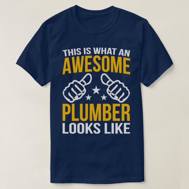 Detta är vad en Fantastisk-rörmokare ser ut som T Shirt (Design framsida)