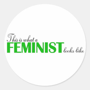 Detta är vad en feminist ser ut som runt klistermärke