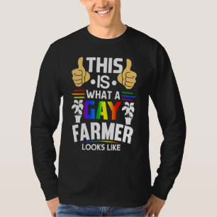 Detta är vad en Gay Farmer ser ut som LGBT-Pride T Shirt