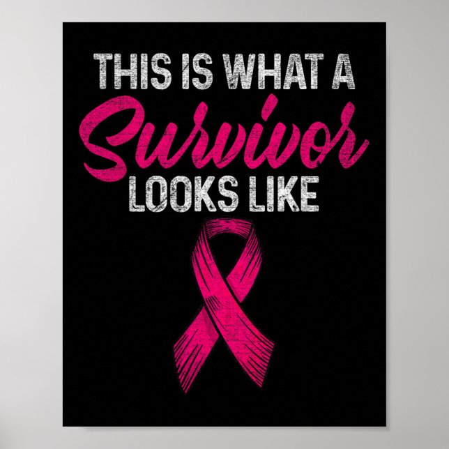 Detta är vad en överlevande ser ut som bröstcancer poster (Framsidan)
