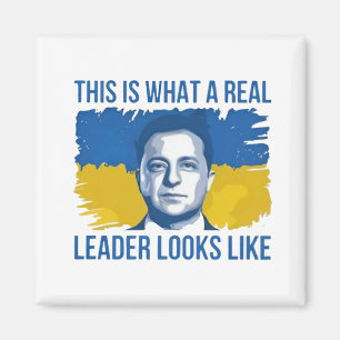 Detta är vad en verklig ledare ser ut som Ukraina Magnet