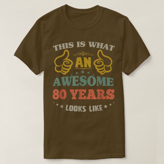 Detta är vad ett 80-årigt Fantastisk ser ut som BD T Shirt (Design framsida)