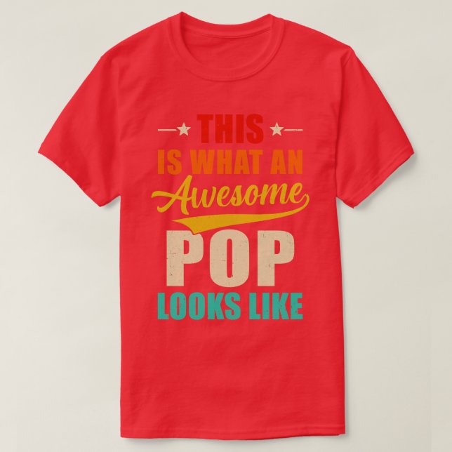 Detta är vad ett Fantastisk ser ut som Fars dag T Shirt (Design framsida)