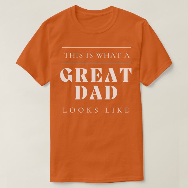 Detta är vad ett Underbart Pappa ser ut som klassi T Shirt (Design framsida)
