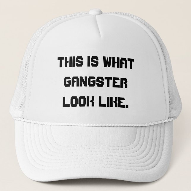 Detta är vad gangsterlooken like. truckerkeps (Framsida)